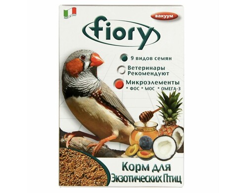 Fiory Exotics сухой корм для экзотических птиц - 400 г повседневный для взрослых Импортный корм 1 уп. х 1 шт. х 0.443 кг