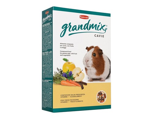 Корм Padovan Grandmix cavie для морских свинок с витамином С комплексный основной - 850 г повседневный премиум для взрослых Импортный корм 1 уп. х 1 шт. х 0.85 кг