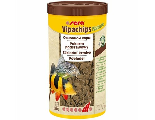 Корм Sera Vipachips для сомов и донных рыб - 1000 мл, 370 г повседневный Импортный корм 1 уп. х 1 шт. х 0.37 кг