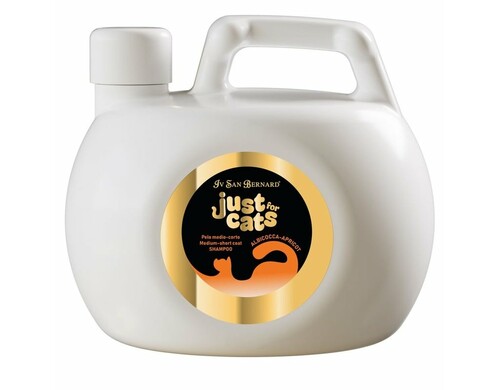Iv San Bernard Just for cats Apricot шампунь для кошек, для короткой и средней шерсти, с абрикосом - 1 л уход за шерстью Италия 1 уп. х 1 шт. х 1 кг