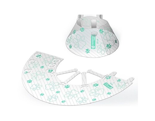 Neoterica Vetpro воротник для кошек и собак, защитный, реабилитационный, пластиковый с фиксатором  Click, 15 см Китай 1 уп. х 1 шт. х 0.08 кг