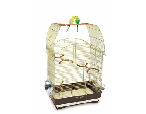 Imac Agata клетка для птиц, коричневая с золотом, 58х33х62,5 см Италия 1 уп. х 1 шт. х 3.87 кг