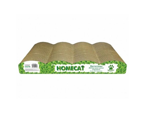 HOMECAT Мятная волна Свежая 5 баллов когтеточка из гофрокартона, 50х22х6 см для всех возрастов Россия 1 уп. х 1 шт. х 0.75 кг