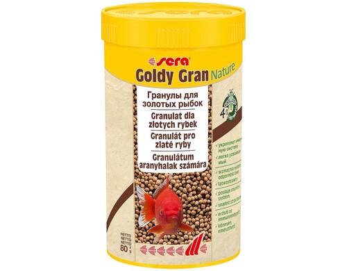 Sera Goldy Gran Корм для золотых рыб в гранулах - 250 мл повседневный для взрослых рыб Германия 1 уп. х 1 шт. х 0.07 кг