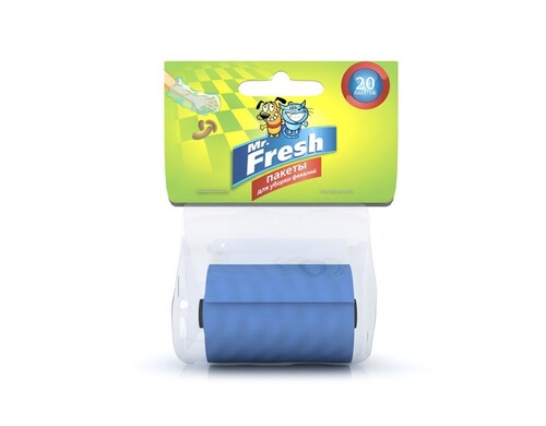 Mr. Fresh Пакеты для уборки фекалий 20 шт для всех возрастов Россия 1 уп. х 1 шт. х 0.144 кг