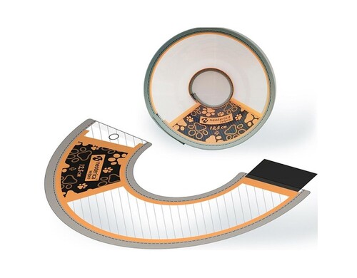 Neoterica Vetpro воротник для кошек и собак, защитный, реабилитационный, пластиковый с застежкой-липучкой, 12,5 см Китай 1 уп. х 1 шт. х 0.04 кг