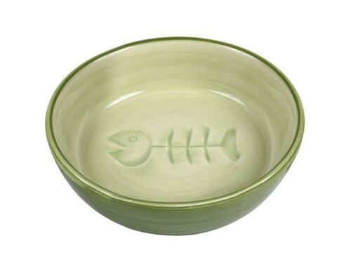 Миска Trixie Рыбья кость для кошек керамическая 0,2 л/ф13 см цветная эконом Китай 1 уп. х 1 шт. х 0.24 кг