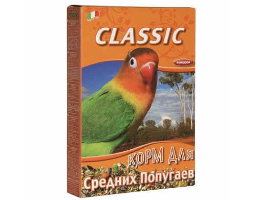 Fiory корм для средних попугаев Classic - 400 г повседневный для взрослых Импортный корм 1 уп. х 1 шт. х 0.4 кг