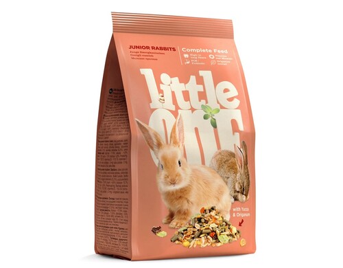 Little One корм для молодых кроликов - 400 г повседневный Российский корм 1 уп. х 1 шт. х 0.4 кг
