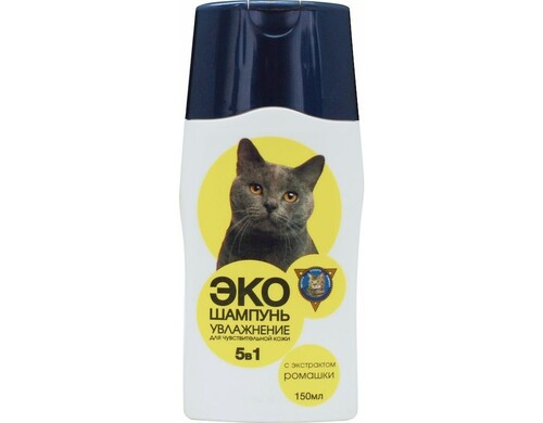 Барсик шампунь &quot;Эко - для чувствительной кожи&quot; для кошек - 150 мл для взрослых для всех пород Россия 1 уп. х 1 шт. х 0.16 кг