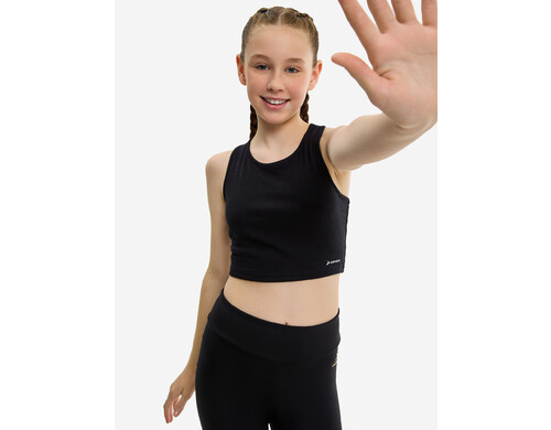 Топ бра спортивный для девочек Demix, Черный