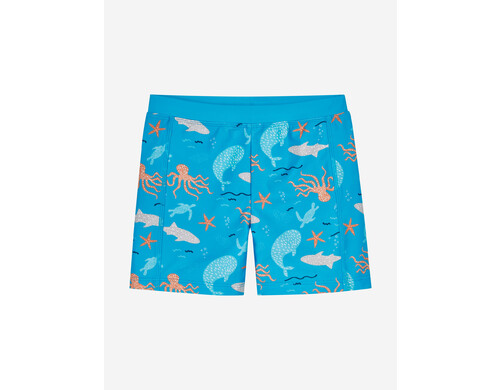 Купальные шорты "Морские обитатели" для мальчика Playshoes, Голубой