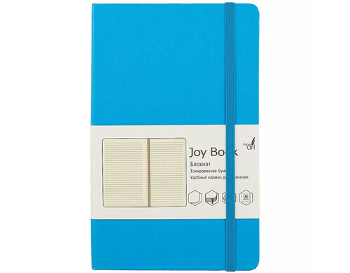 Блокнот Joy Book, А5, 96 листов, лазурно-голубой