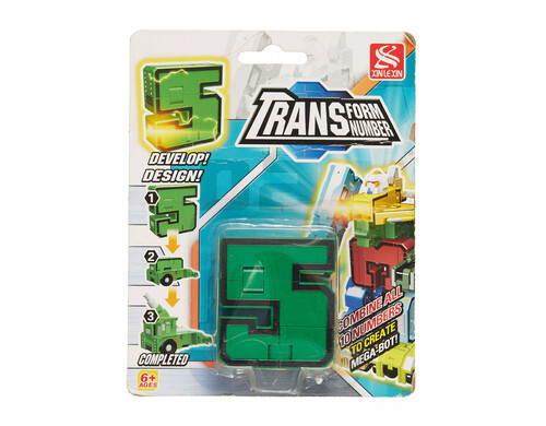 Трансформер (цифры от 0-9) 5, размер 16*12