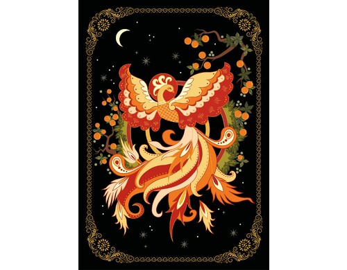 Блокнот Жили-были. Палеха «Жар-птица» (формат А5, 144 стр., блинтовое тиснение, тонированный блок)