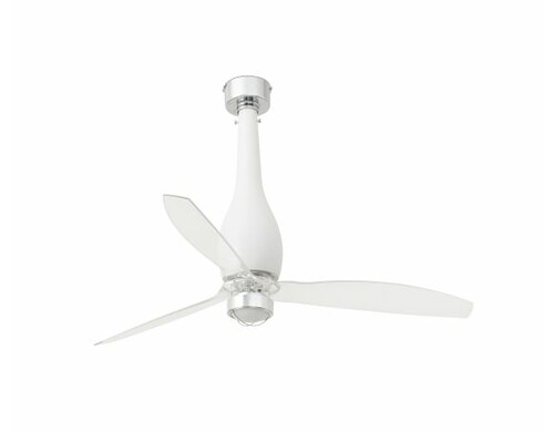 Потолочный вентилятор Eterfan мат. белый/прозрачный 128 см