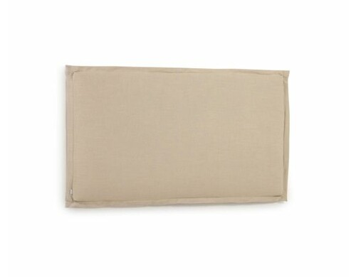 Изголовье из льняной ткани бежевого цвета Tanit со съемным чехлом 206 x 106 см
