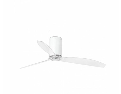 Матово-белый / прозрачный потолочный вентилятор Mini Tube Fan