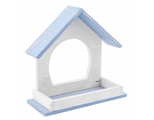 Кормушка для птиц ДАРЭЛЛ Конфетти уличная дерево, серая 215х80хh195мм