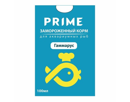 Корм для рыб PRIME Гаммарус в блистере 100мл