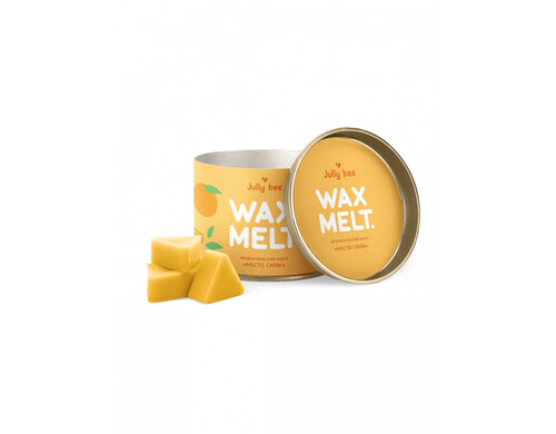 Бытовая химия Jully bee Ароматический соевый воск Место силы, апельсин, лемонграсс, бергамот, ментол 70 г