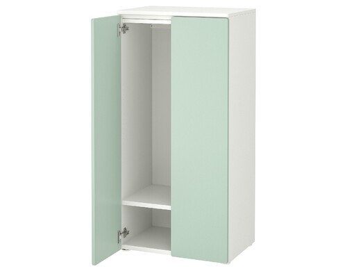 Шкаф Ikea Smastad / Platsa, 60x42x123 см, белый/светло-зеленый