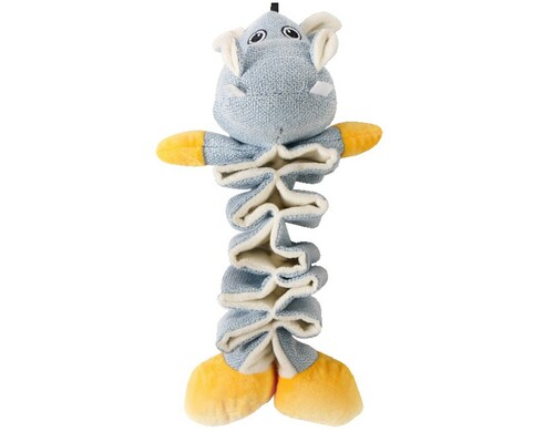 Игрушка для собак Mr.Kranch Бегемотик с карманами под лакомство 36см
