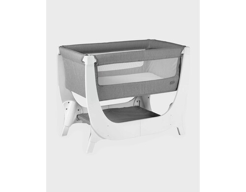 Детская кроватка с прикроватным спальным местом из коллаборации с Shnuggle Air BEABA, цвет Dove Grey