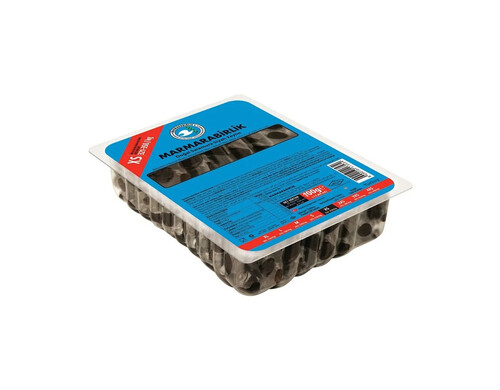 Оливки Marmarabirlik черные с косточкой экстра xs вакуумная упаковка 100 г