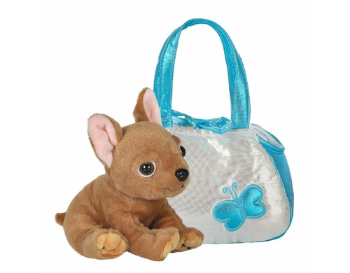 Игрушка мягкая ABtoys щенок коричневый 16 см