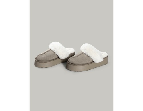 Тапочки Prime Prive Альва серо-коричневые женские размер 38-39