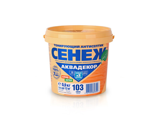 Антисептик Сенеж Аквадекор сосна 0,9 кг