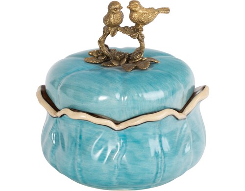 Шкатулка с птичками Glasar 15х14х16 см