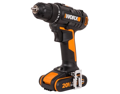 Дрель-шуруповерт аккумуляторная WORX WX100.2 с 2 АКБ и ЗУ