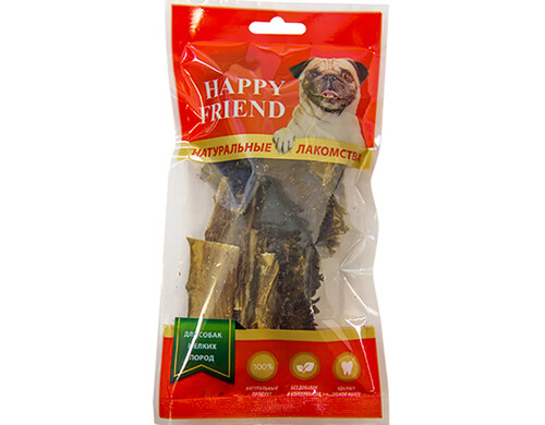 Лакомство для собак Happy Friend Рубец говяжий 30 г