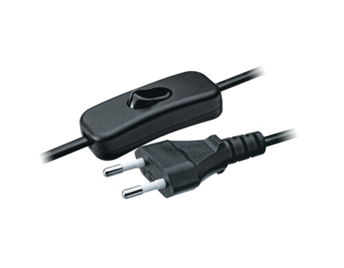 Шнур Navigator для бра с выключателем 1.7м черный