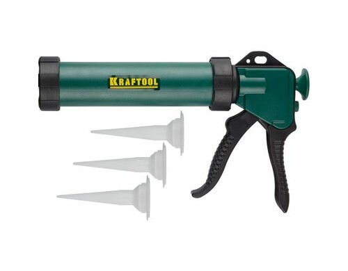 Пистолет для герметика Kraftool 06677_z01 механич. закр. для герметиков зеленый/черный