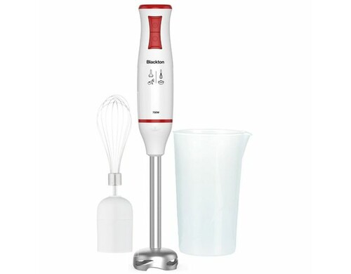 Блендер BLACKTON Bt HB721SS, погружной, белый/красный