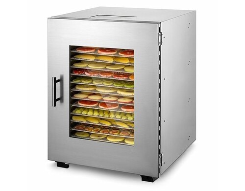 Сушилка для овощей и фруктов KitFort КТ-1976, нержавеющая сталь, 48шт