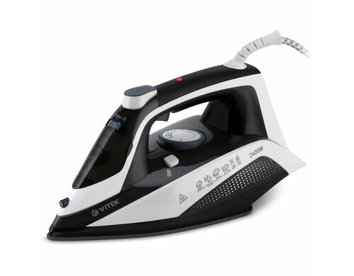 Утюг Vitek VT-8313, 2400Вт, белый/черный