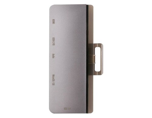 Адаптер Barn&Hollis Type-C 6 in 1 для iPad Pro серебристый