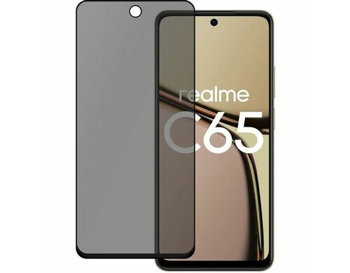 Защитное стекло для экрана PERO PGFGP-RC65 для Realme C65 конфиденциальная, 1 шт, прозрачный