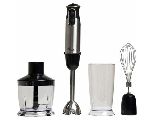 Блендер OASIS BL-100B, погружной, черный/нержавеющая сталь