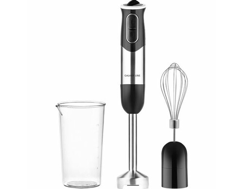 Блендер GALAXY LINE GL 2138, погружной, черный/серебристый