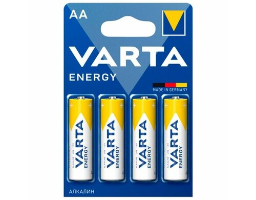 AA Батарейка VARTA Energy LR6 BL4 Alkaline, 4 шт.