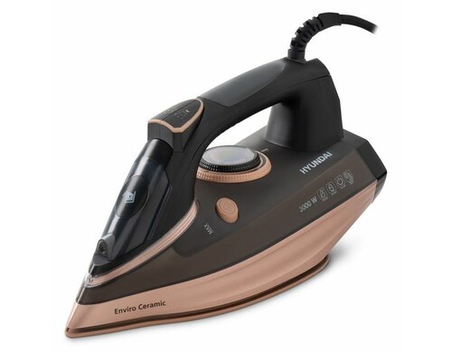 Утюг Hyundai H-SI01222, 3000Вт, черный/золотистый