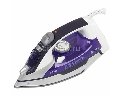 Утюг Vitek 1257-VT-02, 2400Вт, фиолетовый/белый [1257-vt-01]