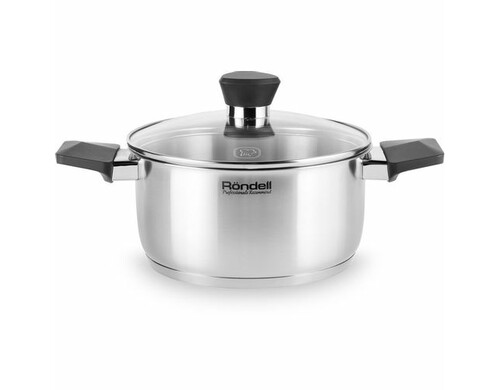 Кастрюля 2.8л Rondell Strike RDS-714, нержавеющая сталь, с крышкой