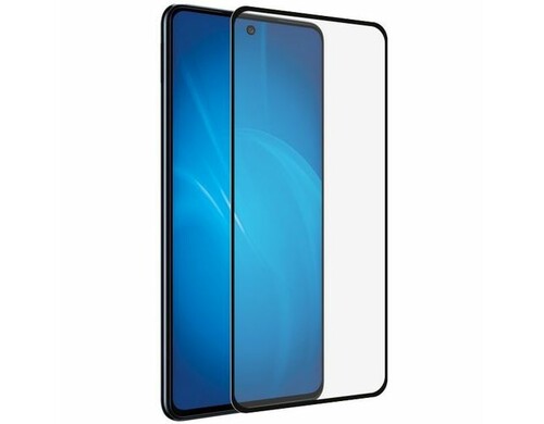 Защитное стекло для экрана DF sColor-121 для Samsung Galaxy M52 2.5D, 1 шт, черный [df scolor-121 (black)]