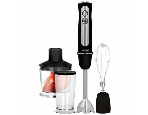 Блендер HIBERG HB 1041 Br, погружной, черный/стальной